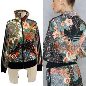 Adidas Originals Farm Rio Jardim Agharta Track Jacket Printed Zip Up Size Small‎